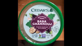 Cedars Baba Ghannouj Roasted Eggplant Dip amp Spread Review [upl. by Elkraps204]