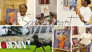 SIP AND PAINT DATE 🥂🎨🖌 Things To Do In Benin City📍 VLOG😘 [upl. by Romulus]