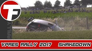 Ypres Rally 2017 Shakedown  Crash [upl. by Jarvis]