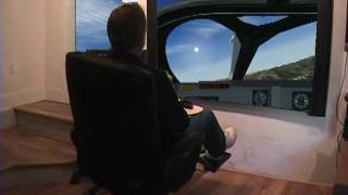 FSX Home Flight Full Motion Simulator X FSX Pilot Gaming Chair 2010 [upl. by Enylecoj]