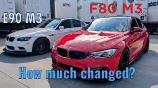 BMW E92 M3 VS F80 M3 How Much Changed [upl. by Jo-Anne461]