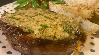 Cast Iron Filet Mignon with Cowboy Butter Steak RecipeTwisted Mikes [upl. by Latia]