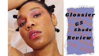 New Glossier Skin Tint Shade  G5 Demo and Review Deep Tan Skin [upl. by Drofxer]