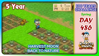 Harvest Moon Back To Nature  Day 486  Walkthrough  100 Years Challenge harvestmoonbacktonature [upl. by Jara]