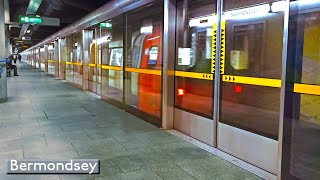 Bermondsey  Jubilee line  London Underground  1996 Tube Stock [upl. by Ardnaik]