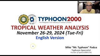 Nov 2629 2024 Update Possible Shear Line To Bring Rains Across Bicol On Dec 12 [upl. by Leonelle949]