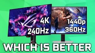 Which QD OLED is Better  4K 240Hz vs 1440p 360Hz Monitors [upl. by Ardnat]