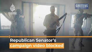 US Senate candidate’s video blocked on social media [upl. by Ikkiv520]