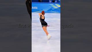 She did it 💪🏼 5 quads in one performance 🔥figureskating alexandratrusova olympicgames olympics [upl. by Ambrogino774]