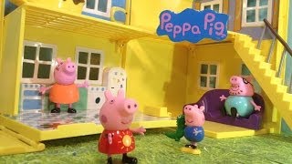 Peppa Pig Muddy Puddle Deluxe Playhouse Toy Playset [upl. by Nnylirret]