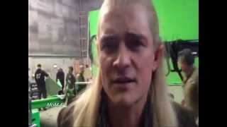 THE HOBBIT  Orlando Bloom Final Goodbyes From The Hobbit Set [upl. by Imre]