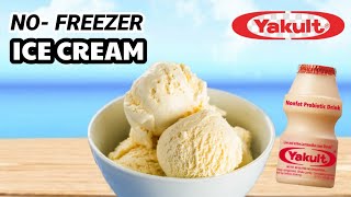 DIY YAKULT ICE CREAM WITHOUT FREEZER [upl. by Peyton]