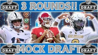 3 ROUND 2025 NFL Mock Draft with Trades  Giants trade up to 1  QBs I would take first [upl. by Amick]