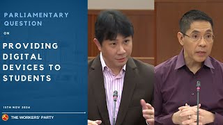 MP Jamus Lim on providing digital devices to students [upl. by Ytissac158]