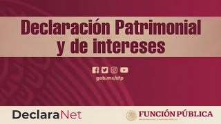 Declaración Patrimonial Docente y Servidores Públicos DECLARANET [upl. by Eldredge]