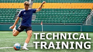 Tight Space Touches amp Finishing  Technical Training Session For Footballers [upl. by Bagger896]