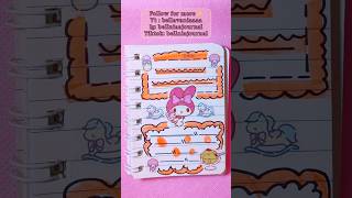 My Melody Journal ❤💖cutejournal aestheticstickers sticker sanrio aestheticjournal journal [upl. by Mehsah]