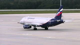 Aeroflot  SSJ10095B RA89032 taxi  Dresden Airport 30082014 [upl. by Aierdna]