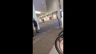 Witness cellphone video captures Joel Osteens Lakewood Church shooting [upl. by Areid]