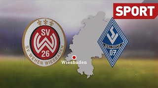 Wehen Wiesbaden  Waldhof Mannheim Highlights  Dritte Liga 17102020 [upl. by Ilrebmik178]