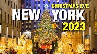 New York City LIVE Manhattan Christmas Eve 2023 December 24 2023 [upl. by Awram]