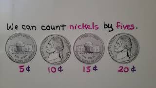 2nd Grade Math 71 Dimes Nickels Pennies [upl. by Ytteb]