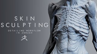 How to Sculpt SKIN DETAILS in ZBRUSH [upl. by Nara]