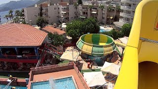 Super Bowl Water Slide at Marmaris Atlantis Waterpark [upl. by Akilak]