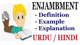 What is Enjambment Literary Device Explain in Hindi  Urdu [upl. by Anya]