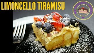 SUMMERTIME LIMONCELLO TIRAMISU RECIPE  MsDessertJunkie [upl. by Makell]