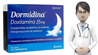 DORMIDINA doxilamina dormidina 25 mg dormidina para que sirve dormidina pastillas para dormir [upl. by Morrell]