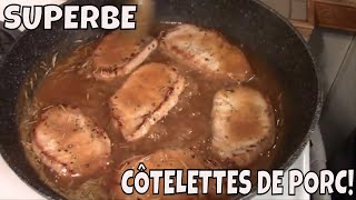 COMMENT FAIRE LES MEILLEURS CÔTELETTES DE PORC EN SAUCE [upl. by Yror742]