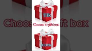 Choose your favorite gift and try your luck 🤞 giftboxchallenge choosegiftbox3 gift chooseyourbox [upl. by Kasevich]