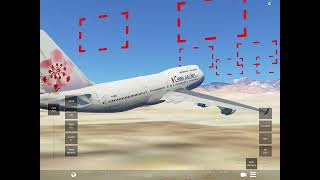 China airlines flight 006  landing animation [upl. by Ahsenev204]