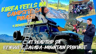 Korea feels campsite  Car Camping  Lake Tabeo Banaue  Sagada  Mountain Province  Jec Episodes [upl. by Orlene76]