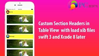 Custom Section Headers in Table View with load xib files Swift 3Xcode 8 later [upl. by Yreffoeg]