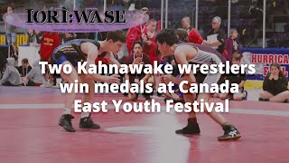 Two Kahnawake wrestlers win medals at Canada East Youth Festival [upl. by Kurtzig9]