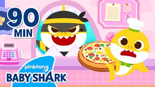 Baby Shark Cook amp Doctor Episodes  Compilation  Baby Shark Story Collection  Baby Shark Official [upl. by Lyssa]