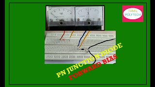 PN JUNCTION DIODE FORWARD BIAS Experiment In Tamil [upl. by Notrom]