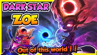 🌌 DARK STAR ZOES SUPERNOVA KNOWS NO LIMITS NONE  New Zoe Skin  Erick Dota PBE [upl. by Rento]