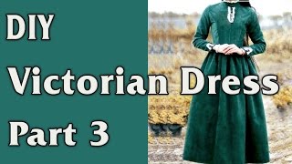 DIY  Victorian Dress From Curtain to Dress  part 34 Sleeves [upl. by Fredelia]