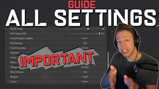 GUIDE FULL PUBG SETTINGS GUIDE  GraphicsKeybindsGameplay settings  Learn the important ones [upl. by Eanel]