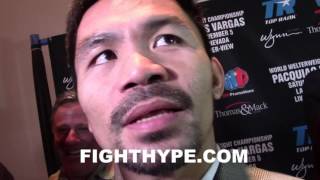 MANNY PACQUIAO OPEN TO CONOR MCGREGOR BOXING MATCH WARNS HIM ITS LIKE FIGHTING A SHARK [upl. by Nilats]