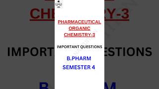 Pharmaceutical organic chemistry3 previous year important questions poc3 poc bpharmsem4 [upl. by Aileda434]