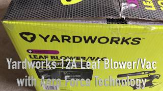 Yardworks 12A Leaf BlowerVac with Aero Force Technology  UNBOXING [upl. by Scott]