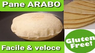 Pane Arabo in padella Senza glutine amp senza lievitazione [upl. by Afesoj]