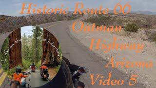 Life on the back of a HarleyHistoric Route 66 Oatman Highway Arizona Video Five Ride [upl. by Novek]