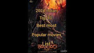 2024 indian top 10 best most popular movies list south movie youtubeshorts [upl. by Brina]