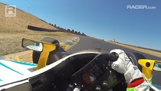 RACER Patricio OWard IndyCar Visor Cam at Sonoma [upl. by Cedar]