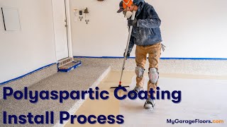 Polyaspartic Floor Coating Process in 1 day [upl. by Souvaine]